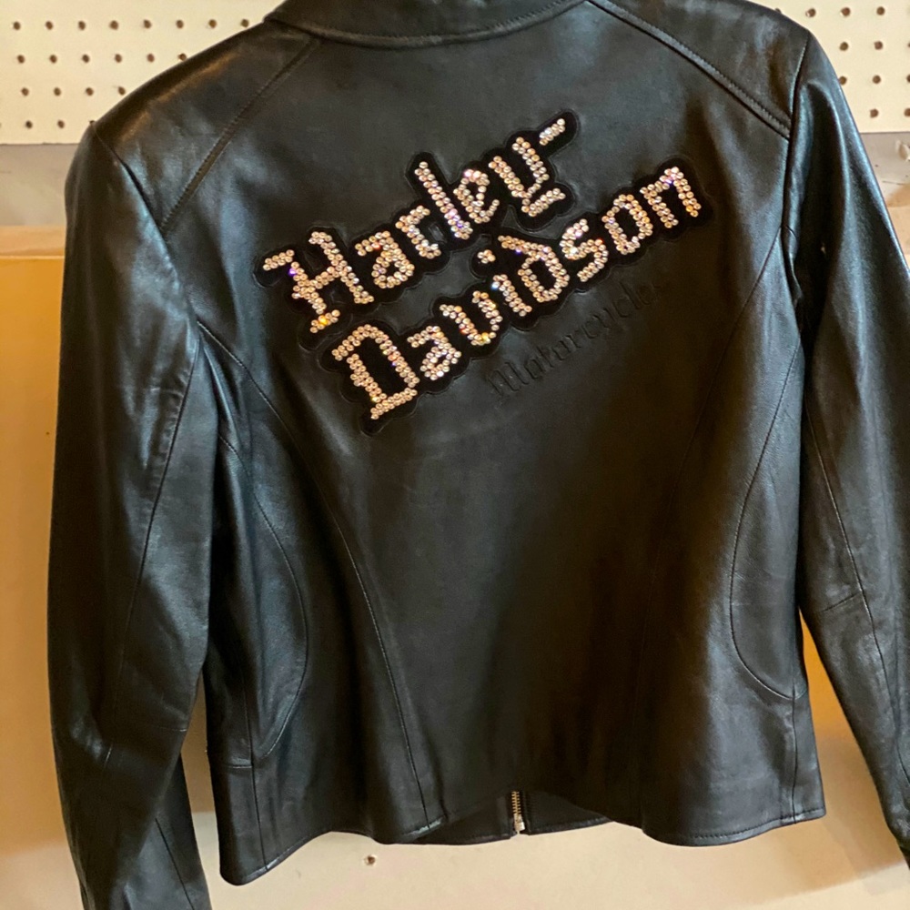 Ladies Harley-Davidson lamb skin jacket.